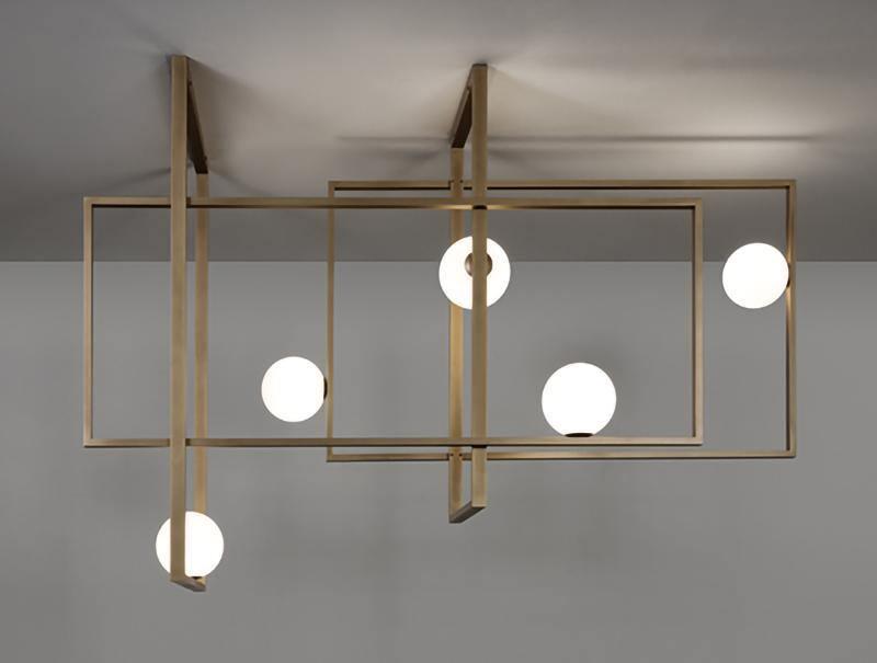 Mondrian Glass Ceiling Light - YIOSI