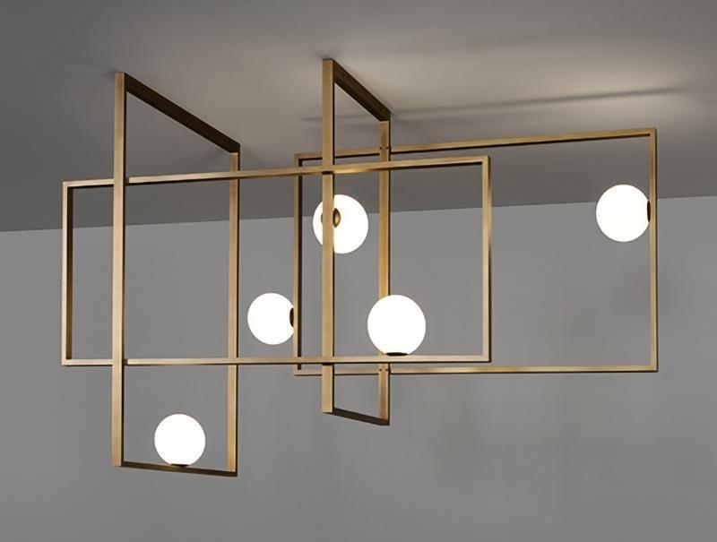 Mondrian Glass Ceiling Light - YIOSI