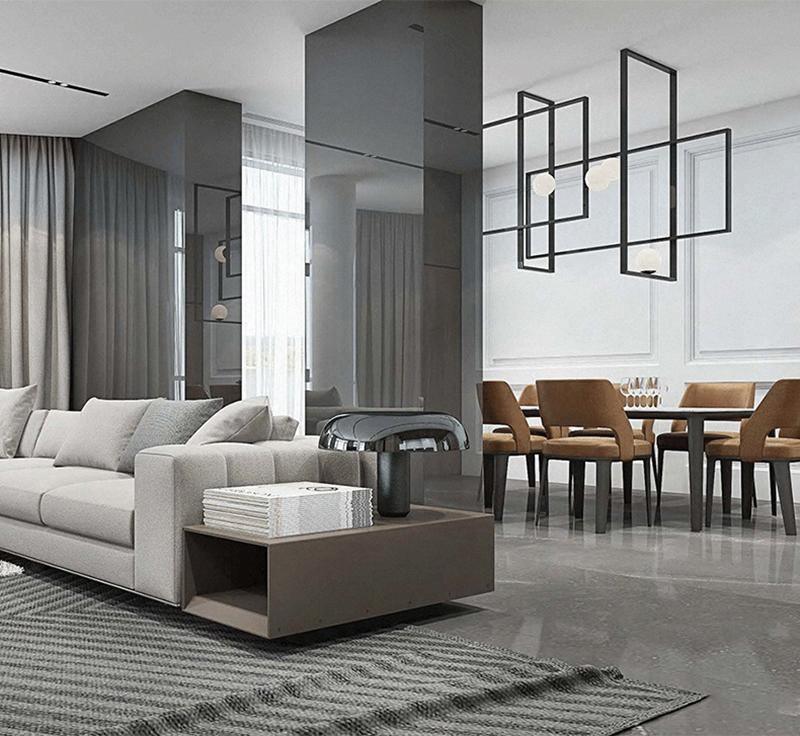 Mondrian Glass Ceiling Light - YIOSI