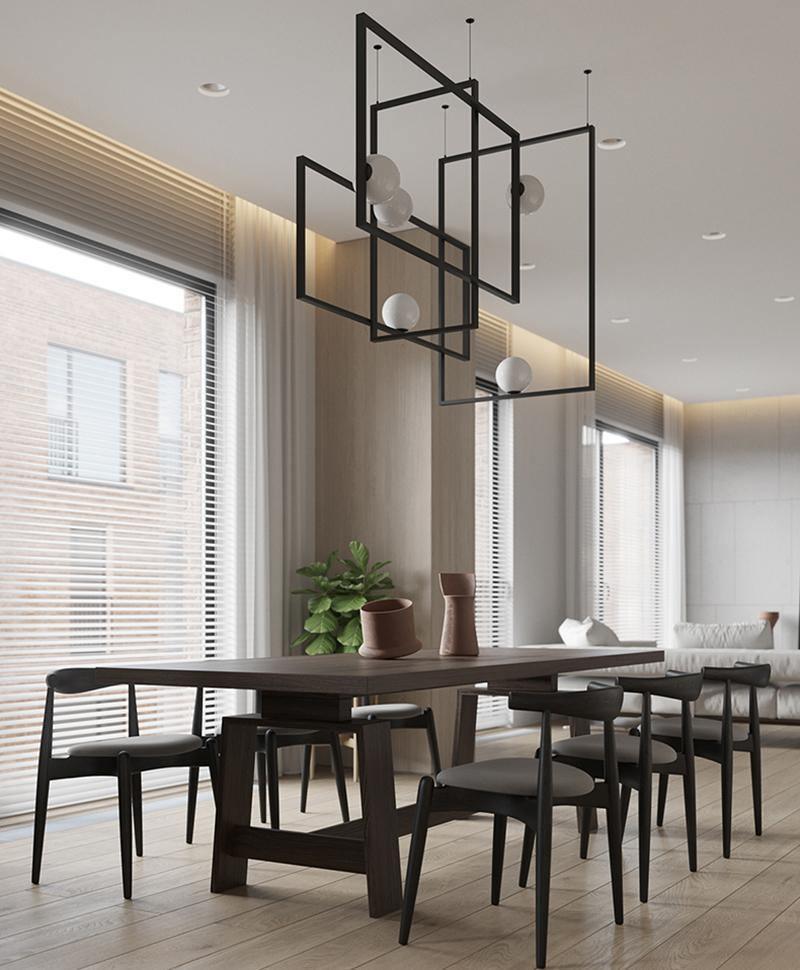 Mondrian Glass Ceiling Light - YIOSI