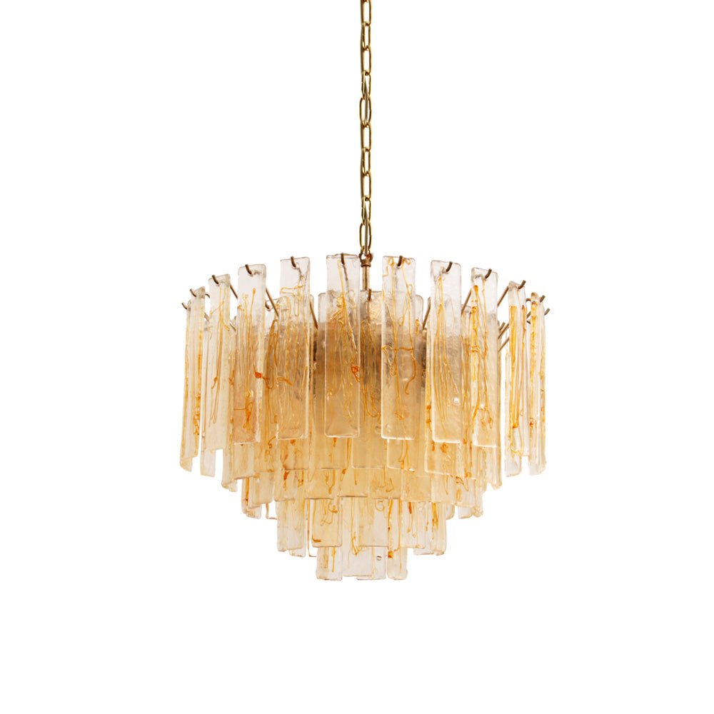 Golden Amber Murano Glass Chandelier - YIOSI