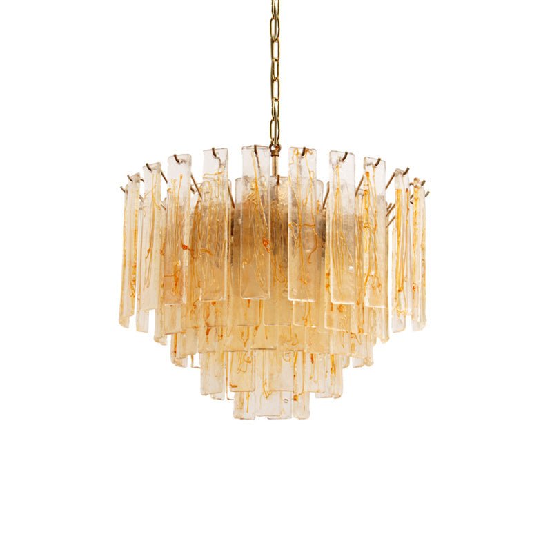 Golden Amber Murano Glass Chandelier - YIOSI