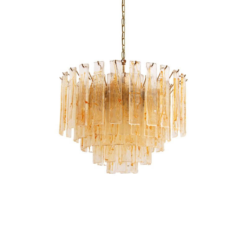 Golden Amber Murano Glass Chandelier - YIOSI