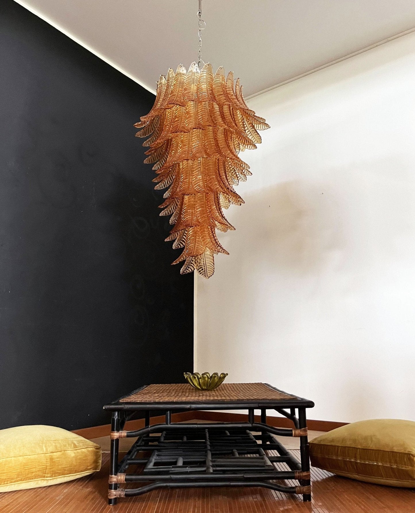 Rosalind Murano Amber Chandelier - YIOSI