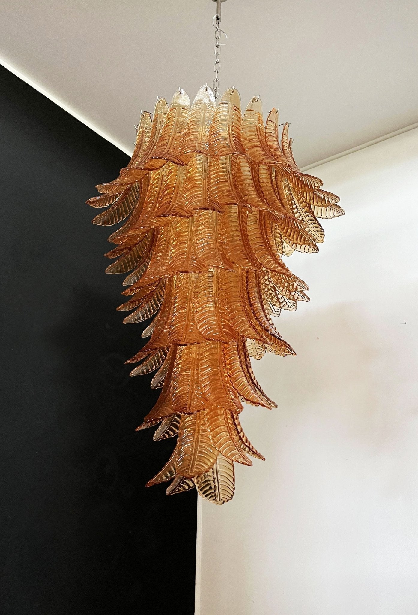 Rosalind Murano Amber Chandelier - YIOSI