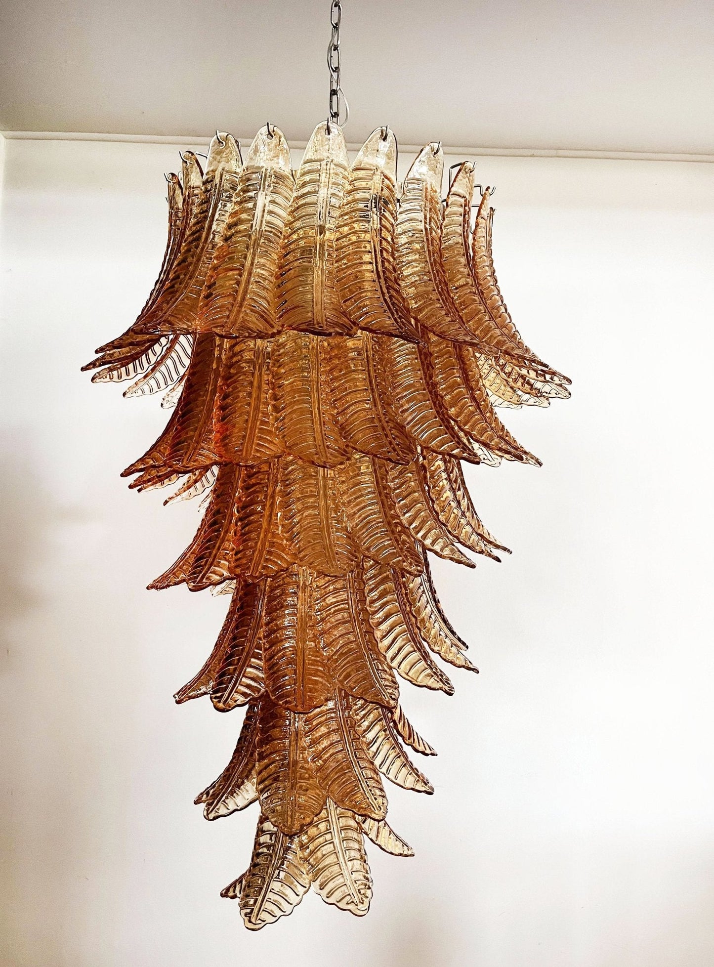 Rosalind Murano Amber Chandelier - YIOSI