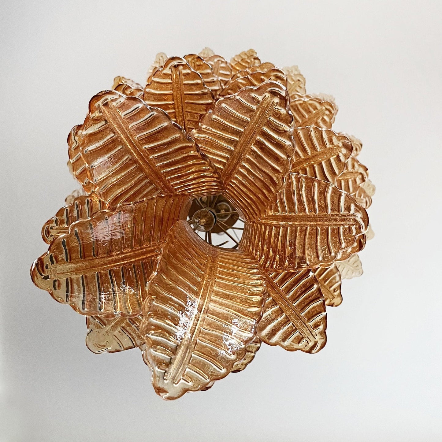 Rosalind Murano Amber Chandelier - YIOSI