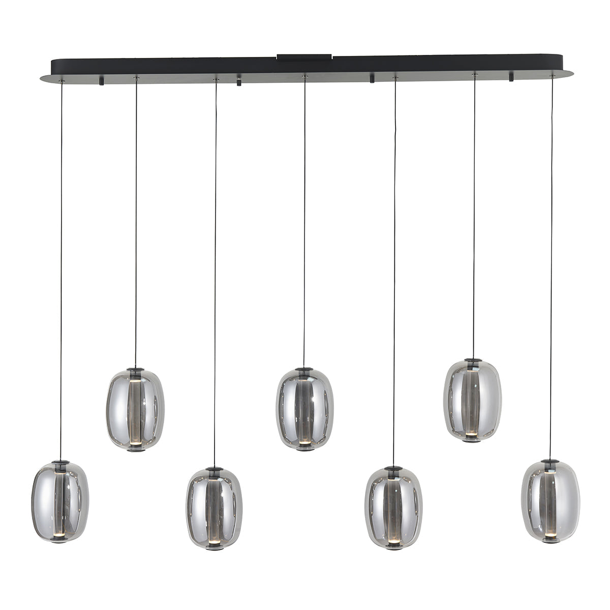 Modern Elliptical Glass Chandelier L1200*W160*H1500