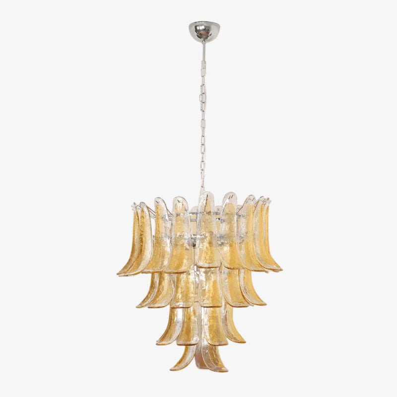 Murano Amber Lily Chandelier - YIOSI