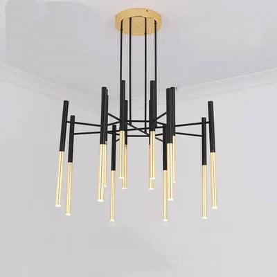 Metal Tubular Chandelier - YIOSI