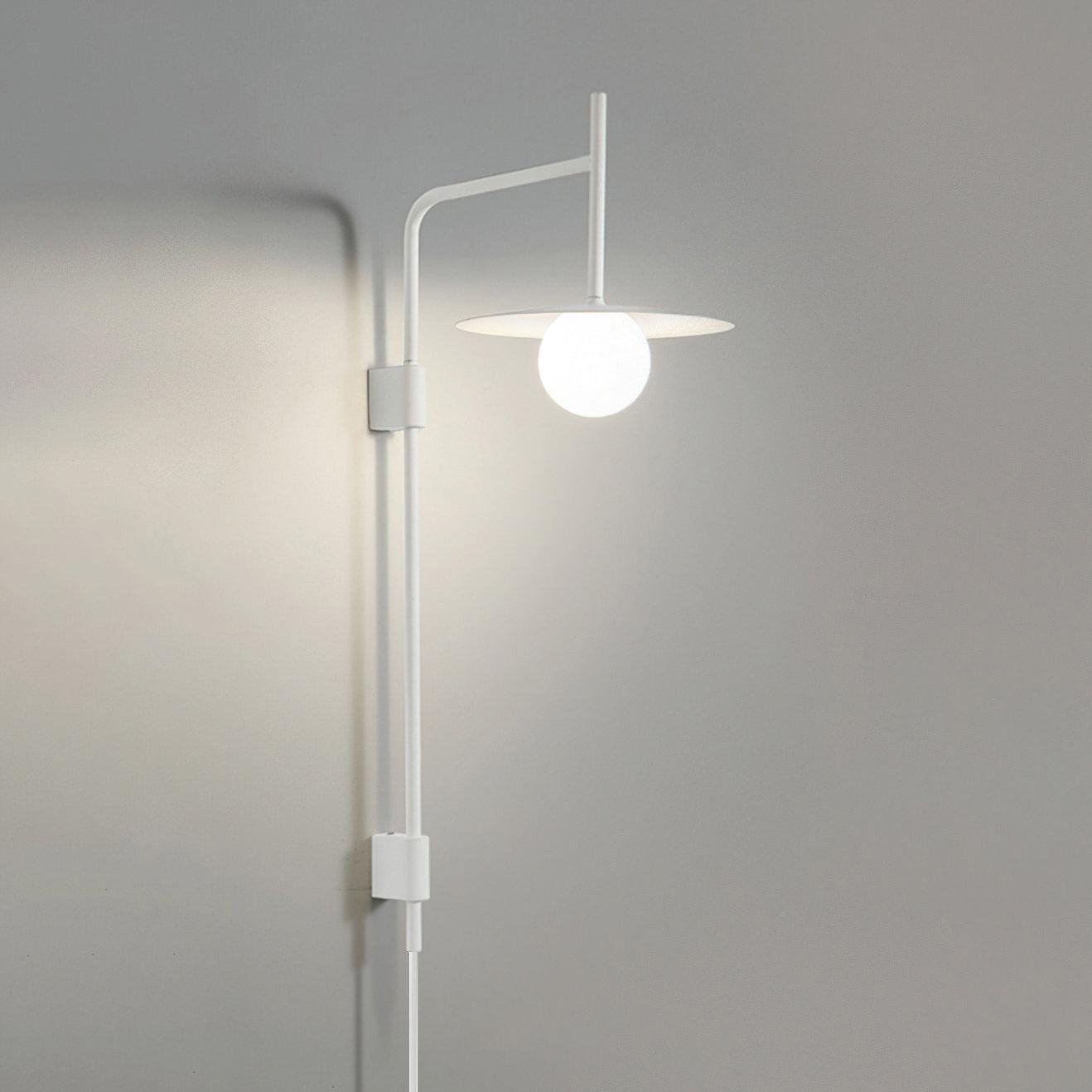 Gea Swing Arm Plug-In Wall Lamp – Adjustable Iron Sconce