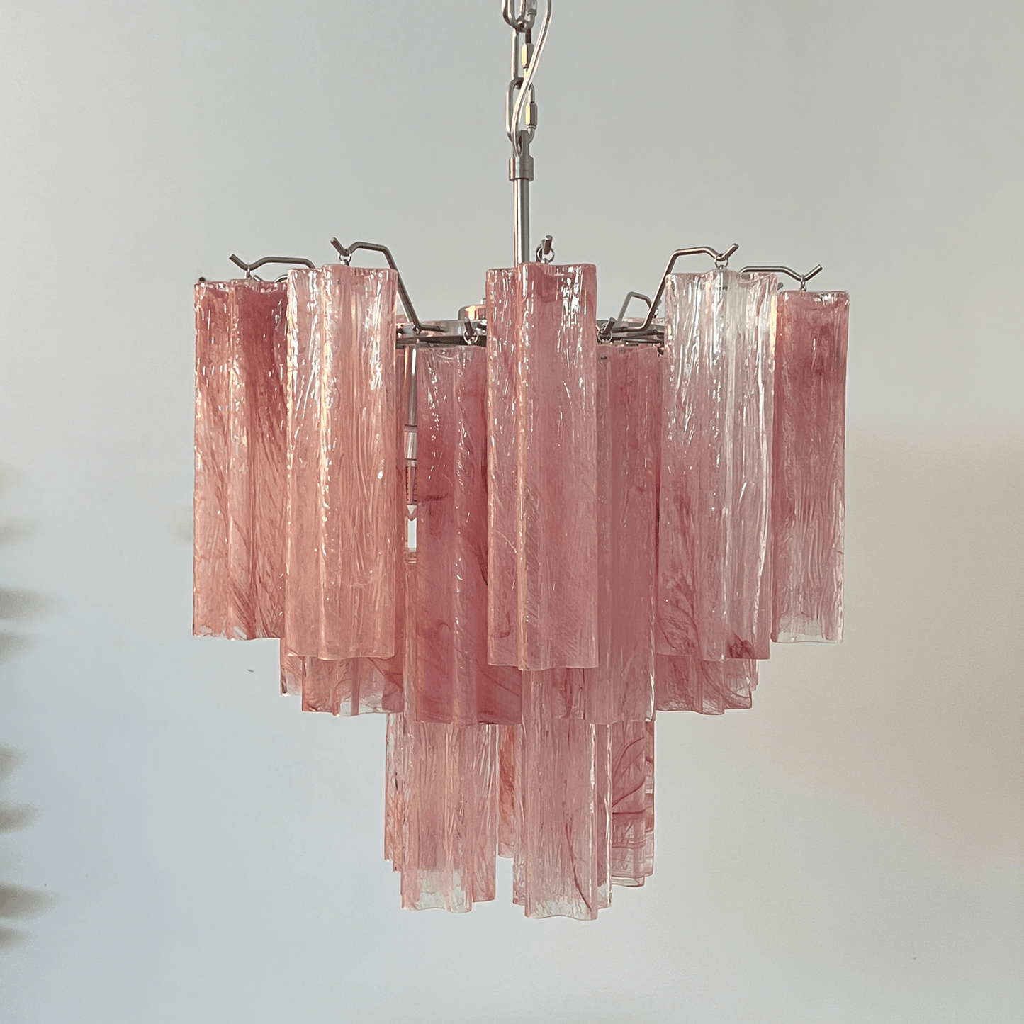 Pink Glass Tubes Chandelier - YIOSI