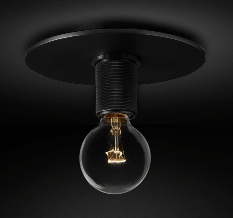 Vakkerlight Simple Style Flush Mount Ceiling Light – Brass Finish