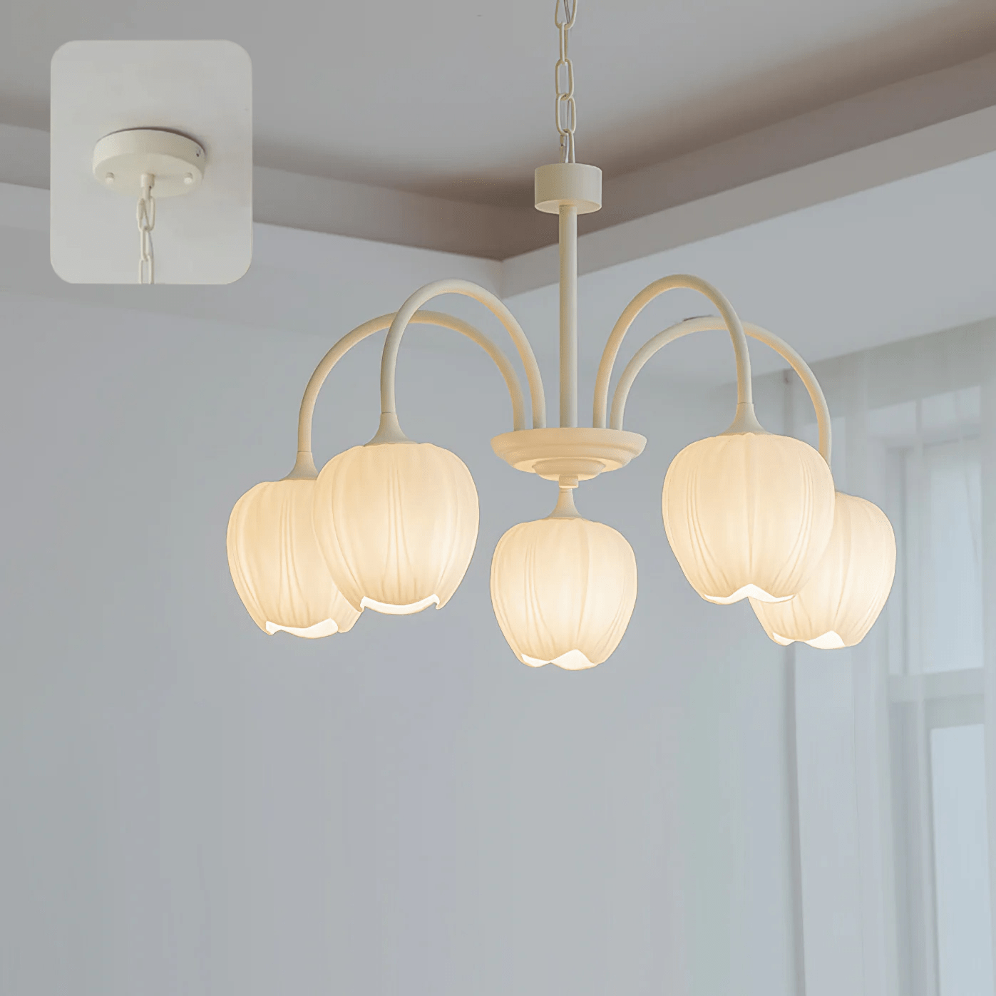 Tulip Matcha Chandelier - YIOSI