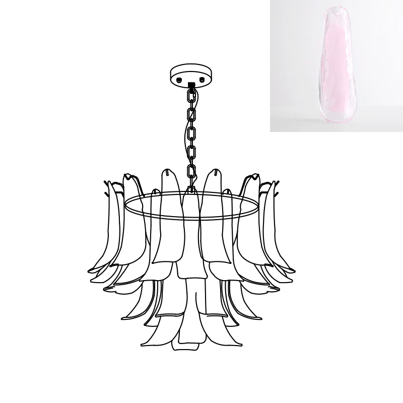 Murano Glass Leaf Chandelier - YIOSI