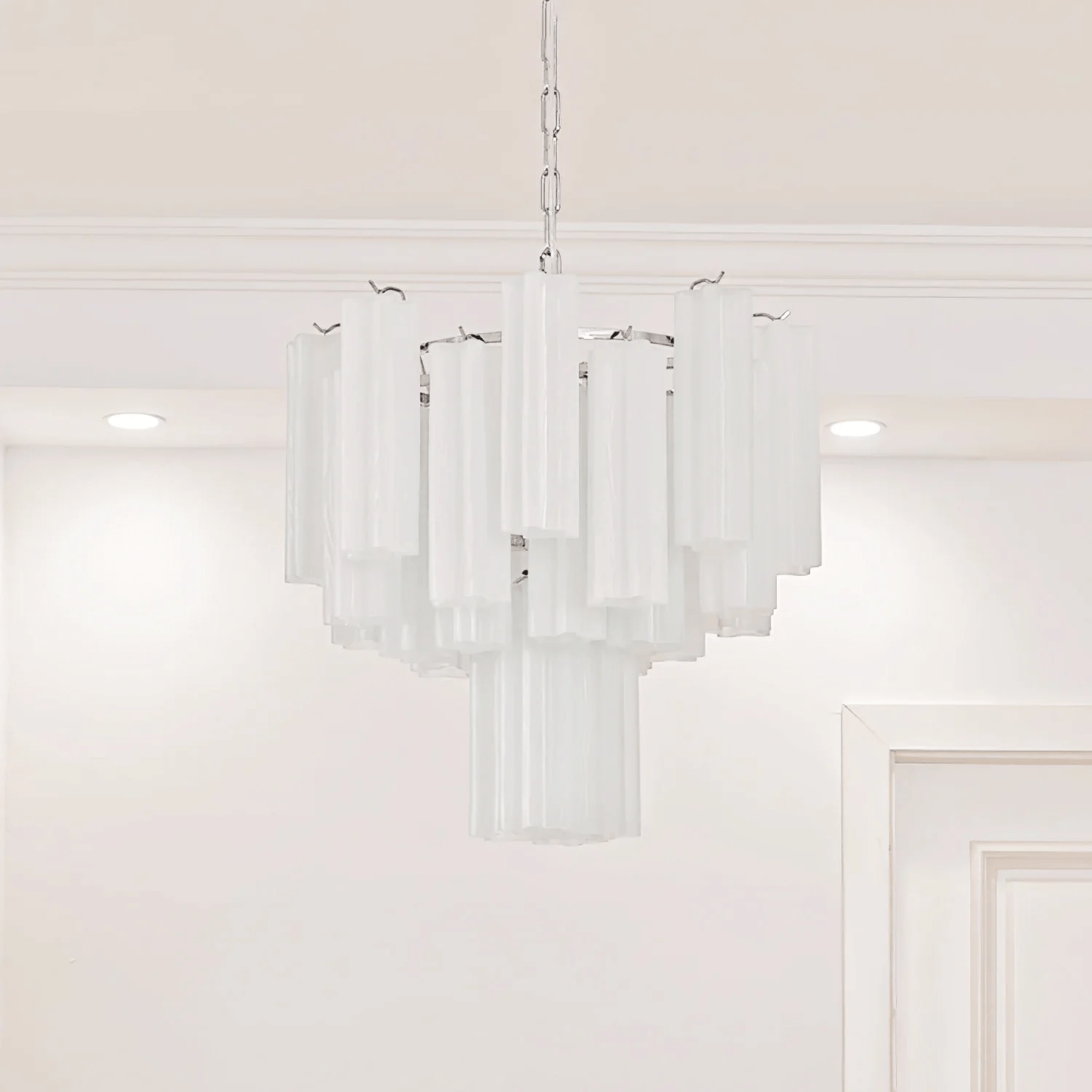 Frosted Glass Tubes Chandelier - YIOSI