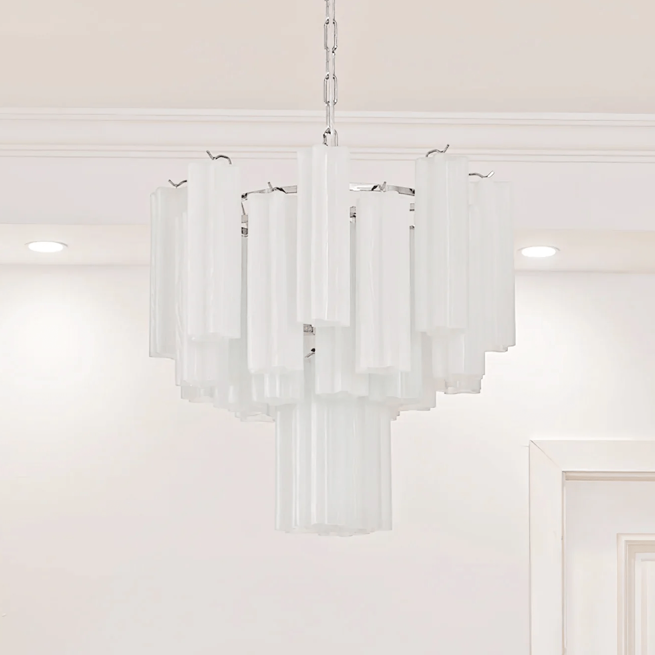 Frosted Glass Tubes Chandelier - YIOSI