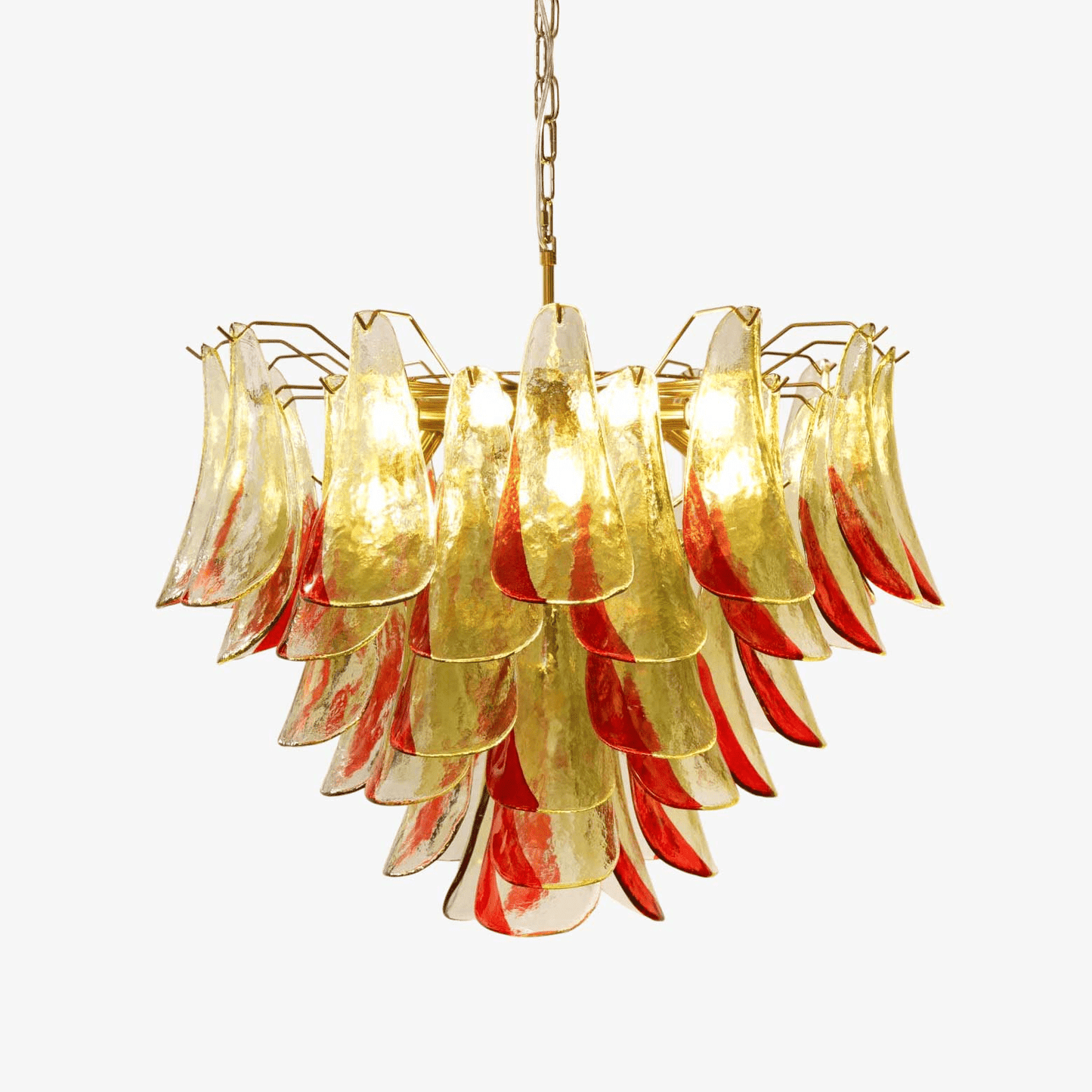 Emerald Flame Murano Glass Chandelier - YIOSI