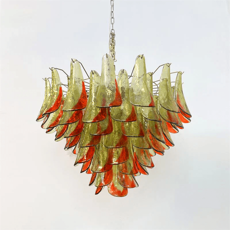 Emerald Flame Murano Glass Chandelier - YIOSI