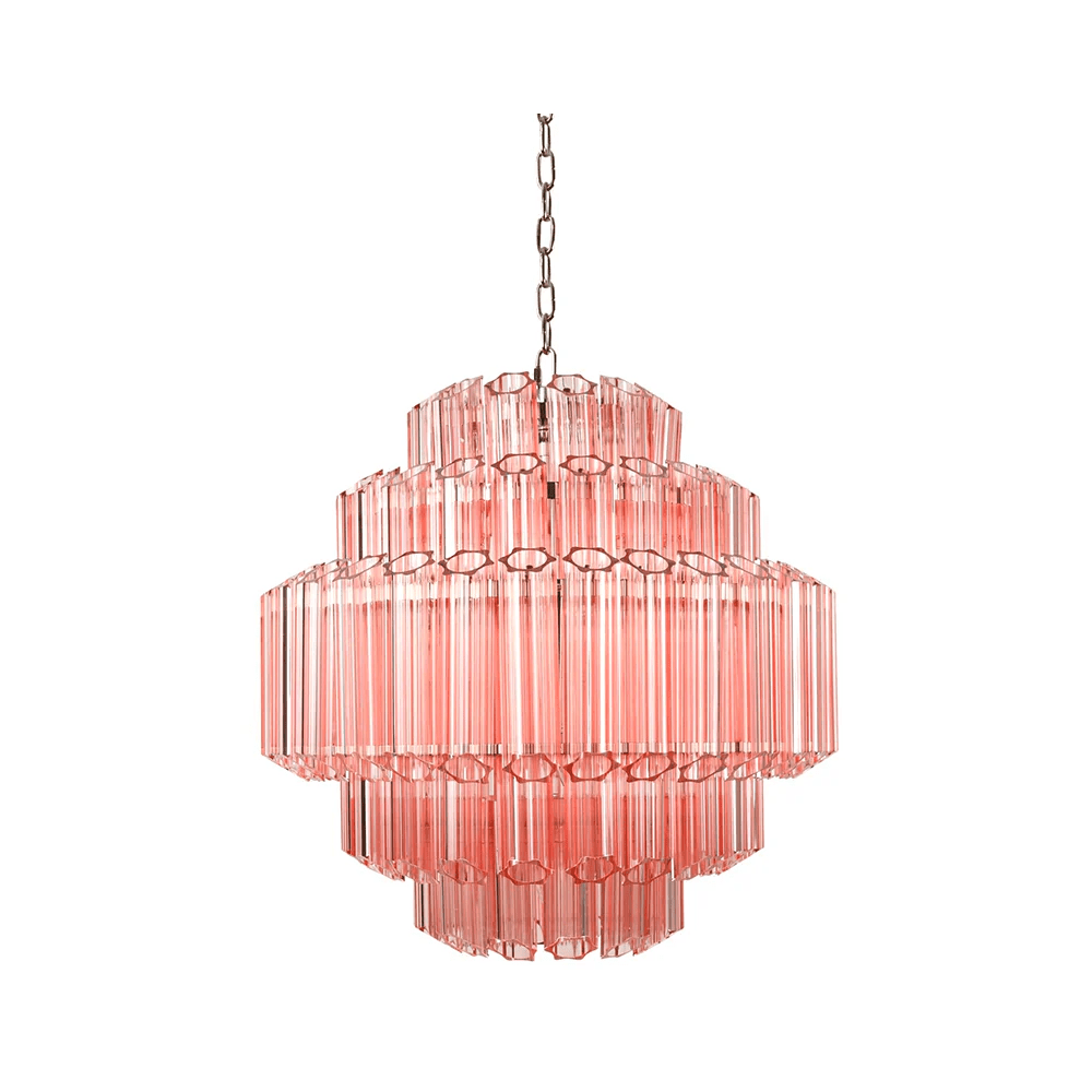 Pink Palermo Murano Chandelier - YIOSI