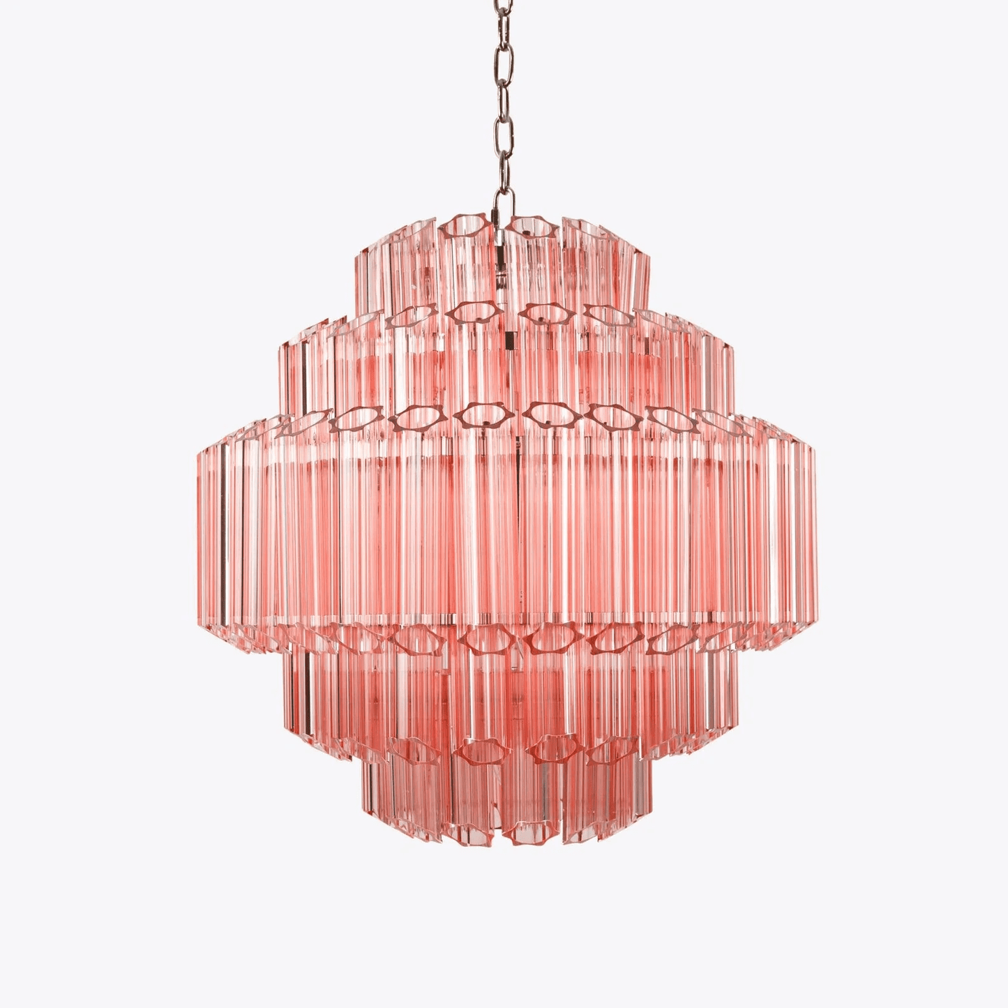 Pink Palermo Murano Chandelier - YIOSI