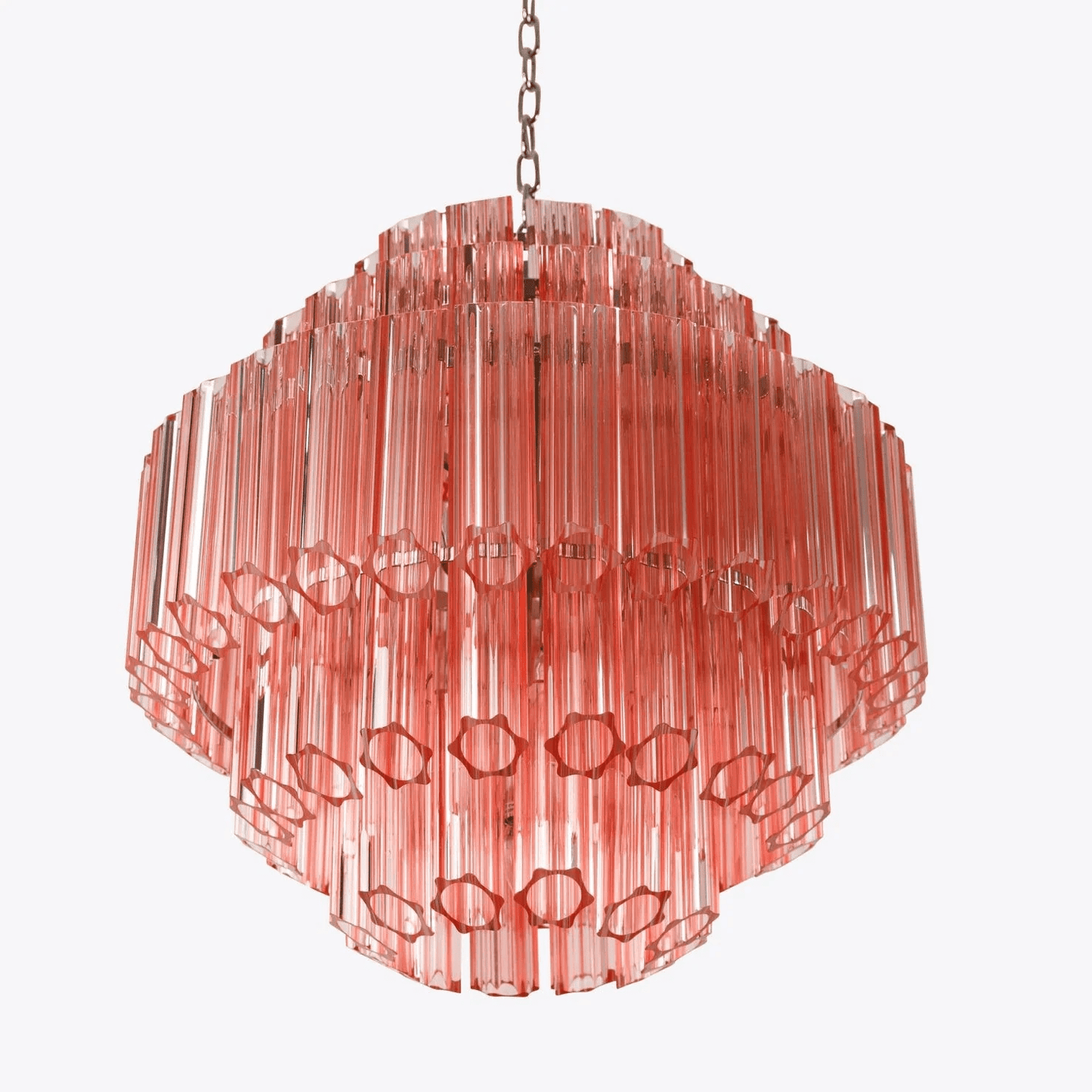 Pink Palermo Murano Chandelier - YIOSI