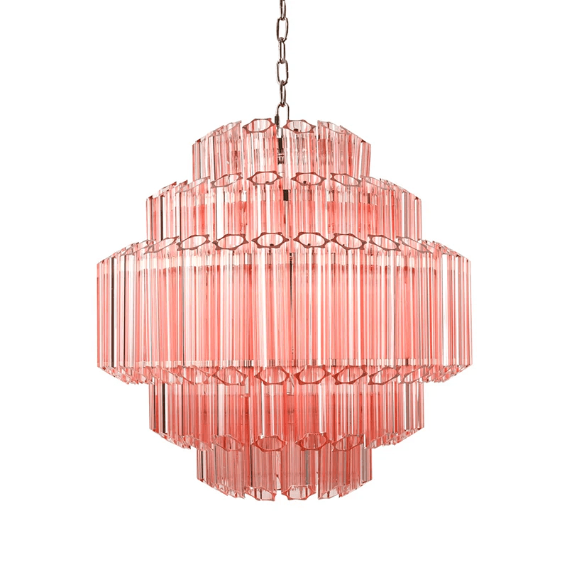 Pink Palermo Murano Chandelier - YIOSI