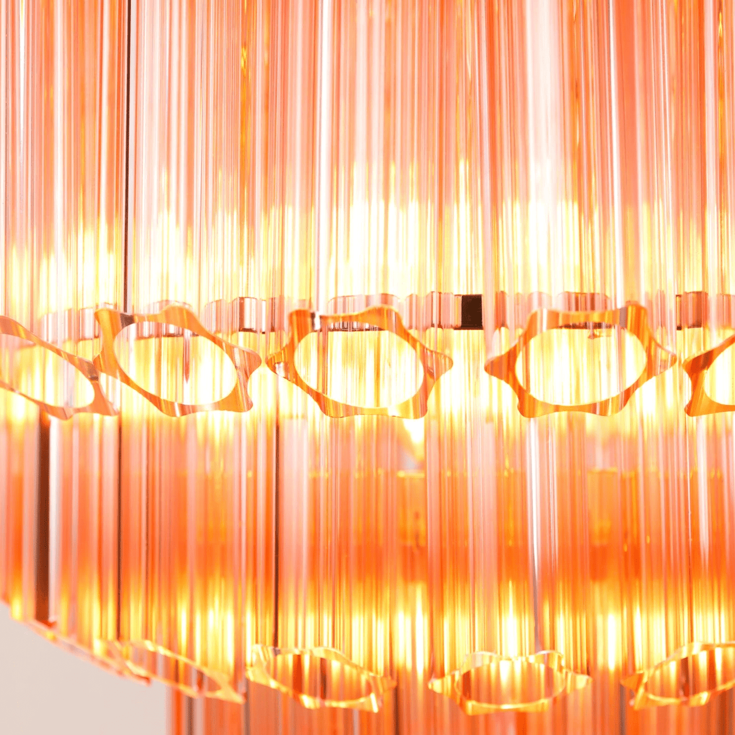 Pink Palermo Murano Chandelier - YIOSI