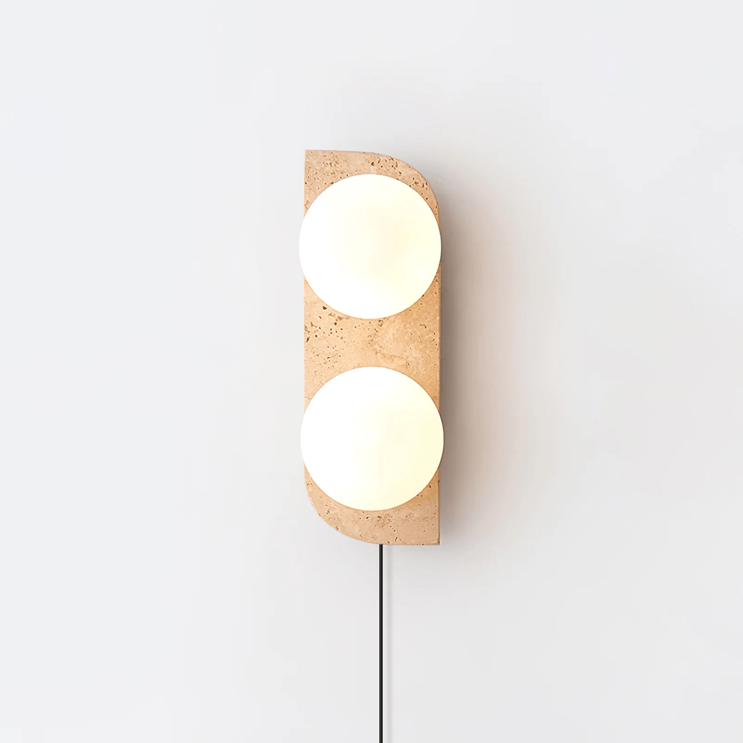 Elysian Travertine Plug - in Wall Light - YIOSI