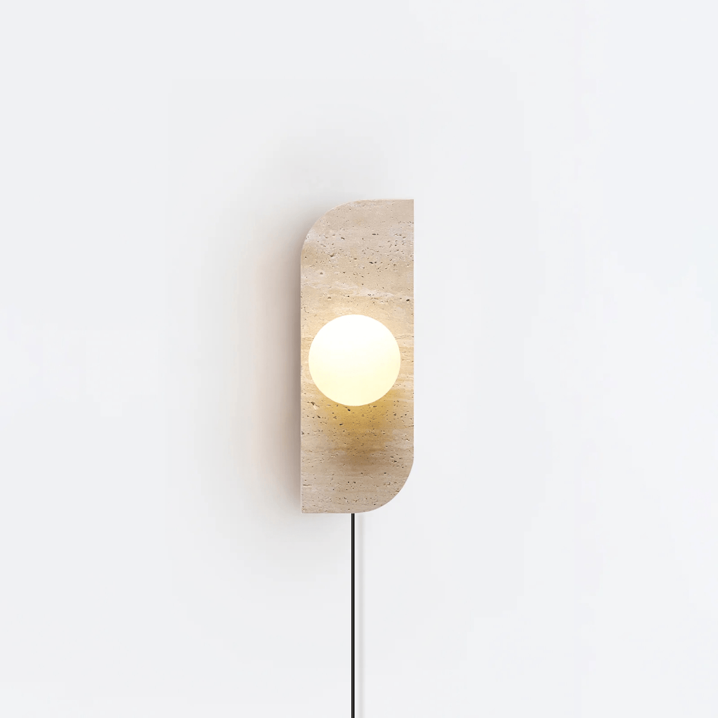 Elysian Travertine Plug - in Wall Light - YIOSI