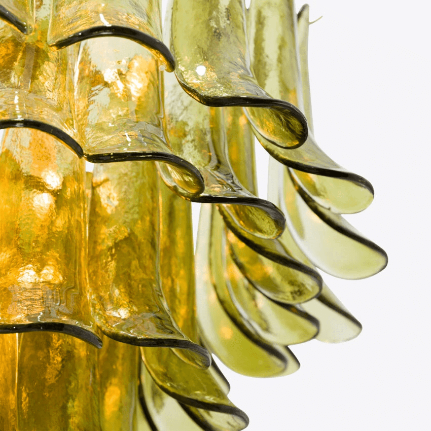 Green Petalo Chandelier - YIOSI