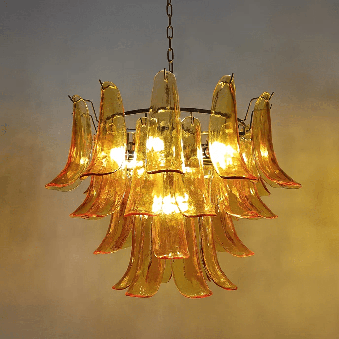 Murano Glass Petals Chandelier - YIOSI