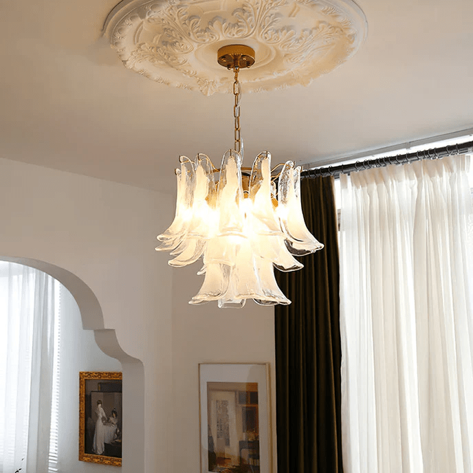 Murano Glass Petals Chandelier - YIOSI