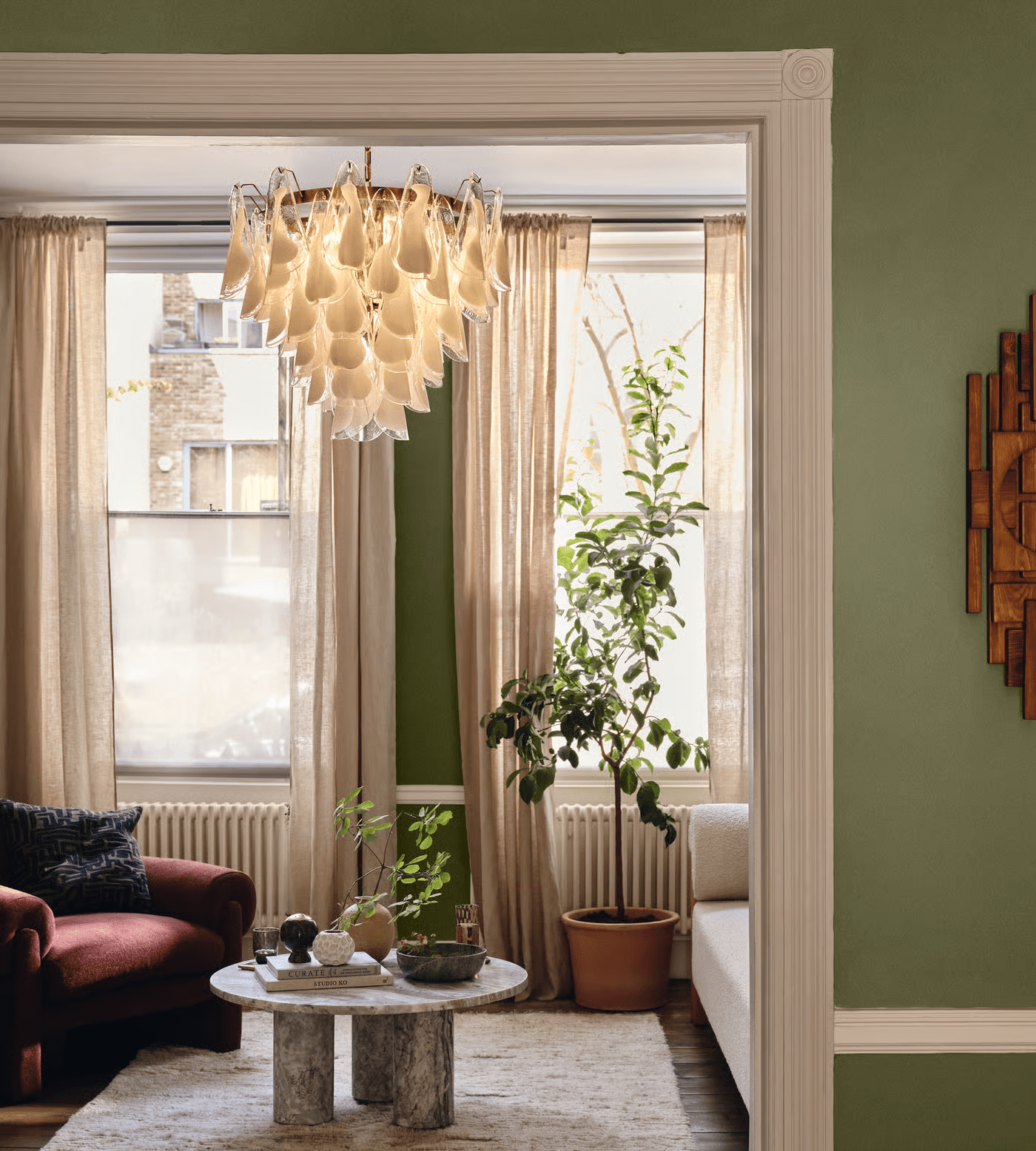 Lunara White Murano Chandelier - YIOSI