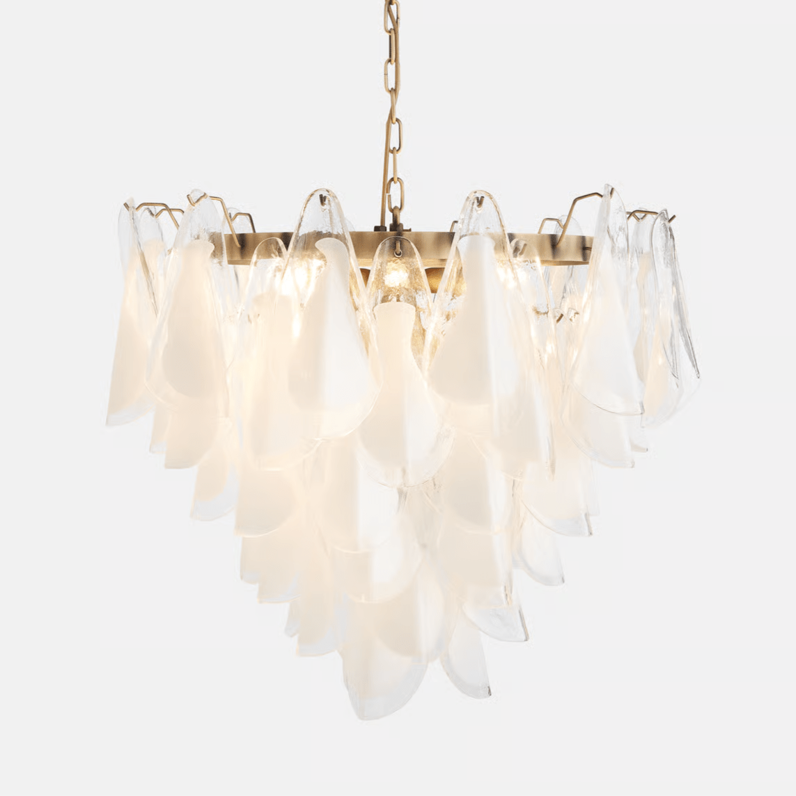 Lunara White Murano Chandelier - YIOSI
