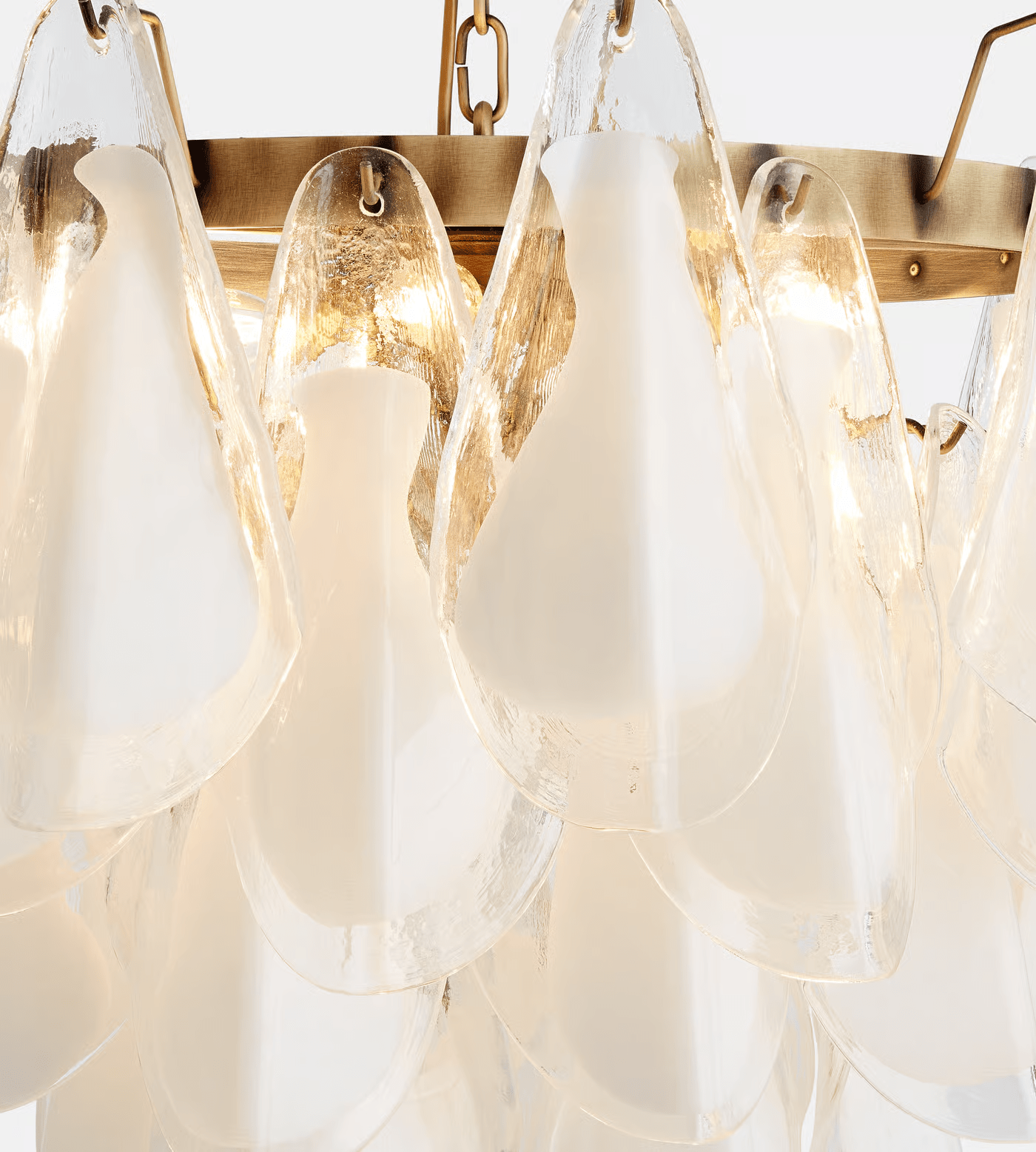 Lunara White Murano Chandelier - YIOSI