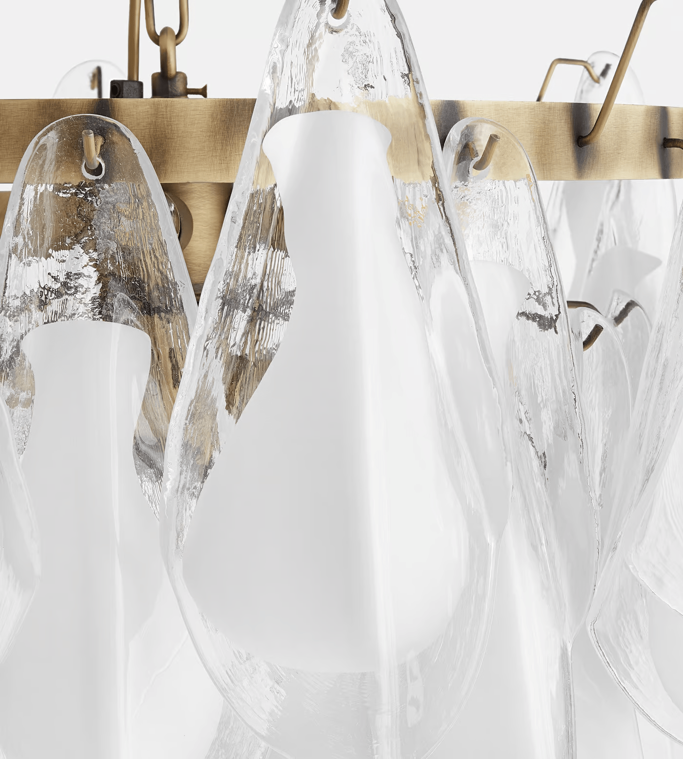 Lunara White Murano Chandelier - YIOSI