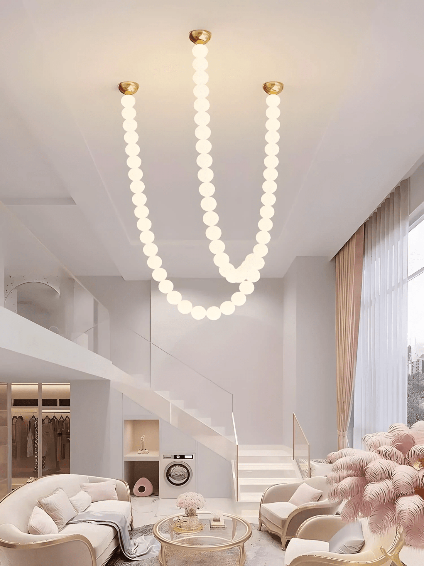Halti Necklace Acrylic Chandelier - YIOSI