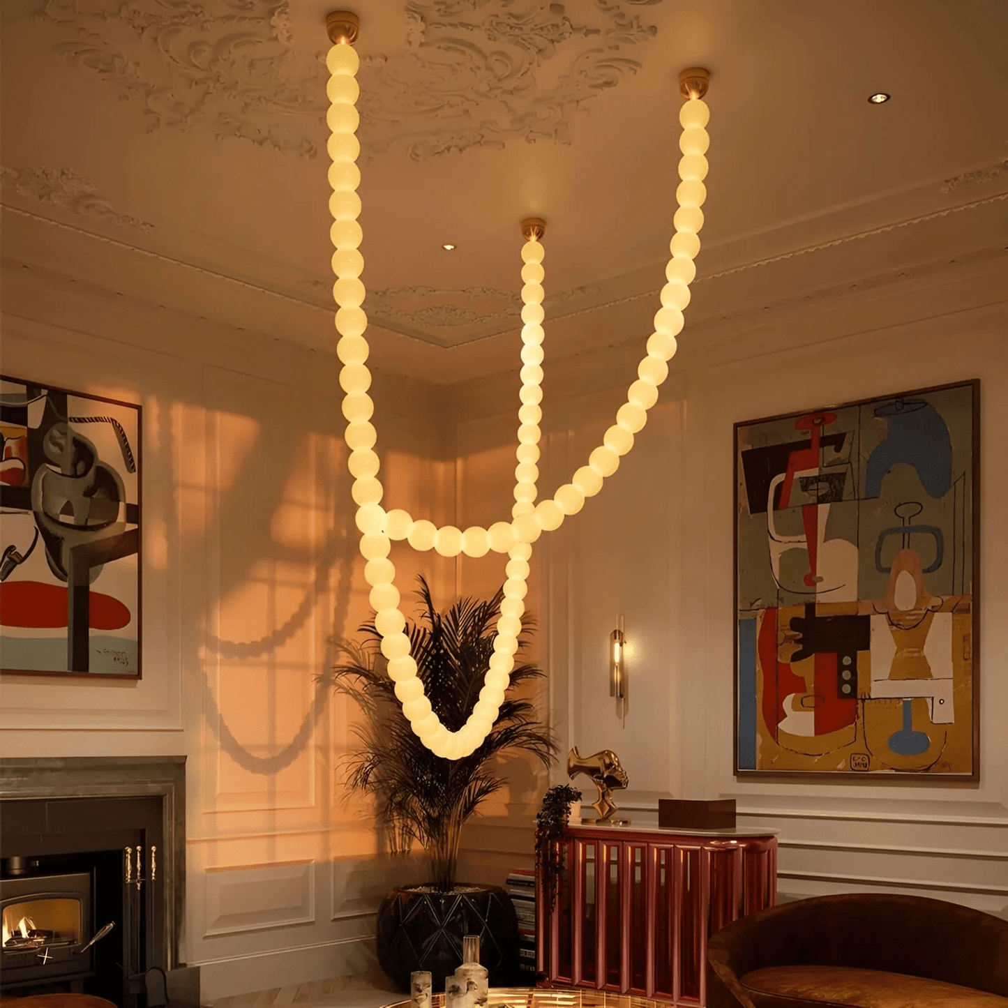 Halti Necklace Acrylic Chandelier - YIOSI