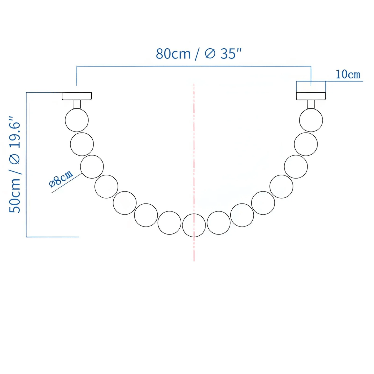 Halti Necklace Acrylic Chandelier - YIOSI