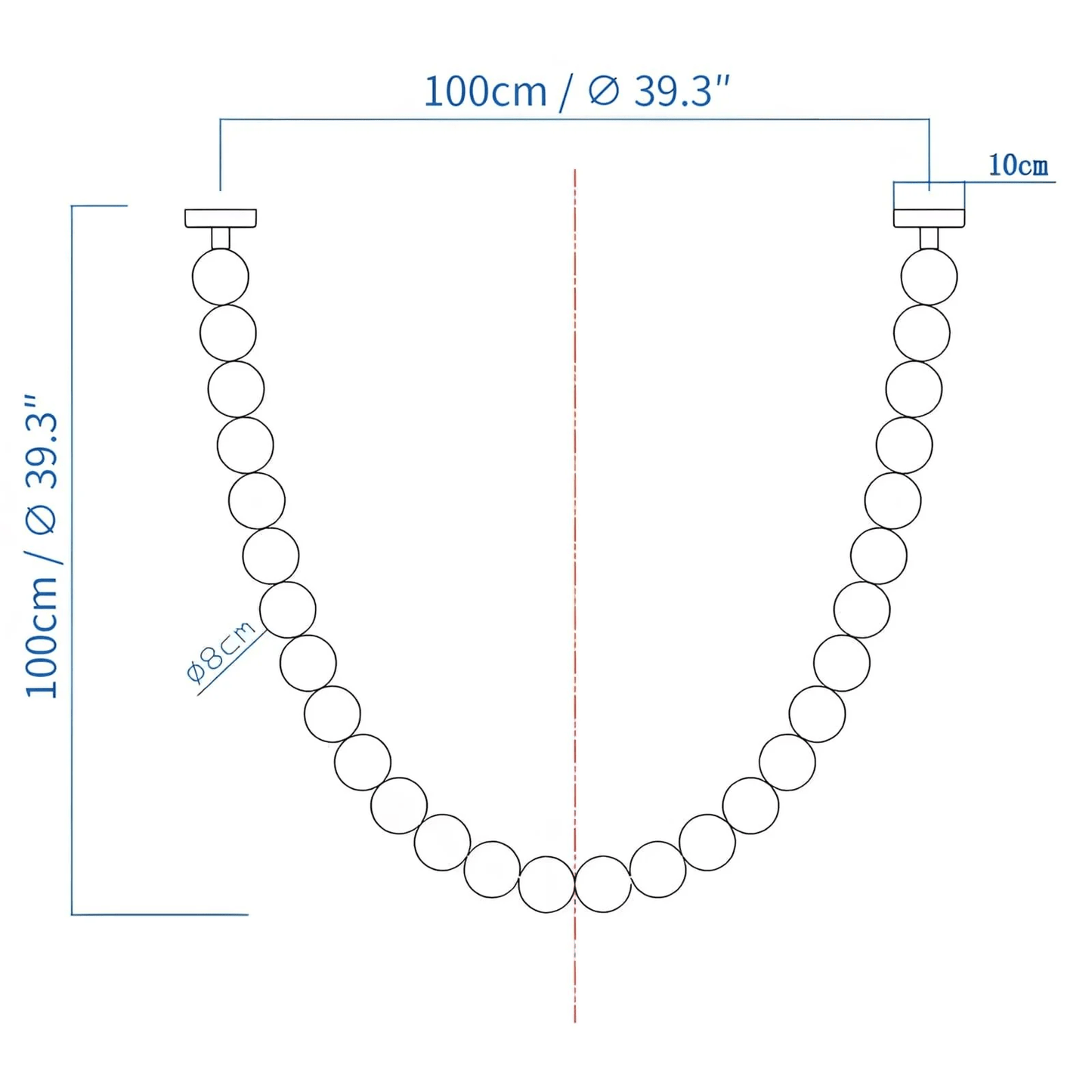 Halti Necklace Acrylic Chandelier - YIOSI