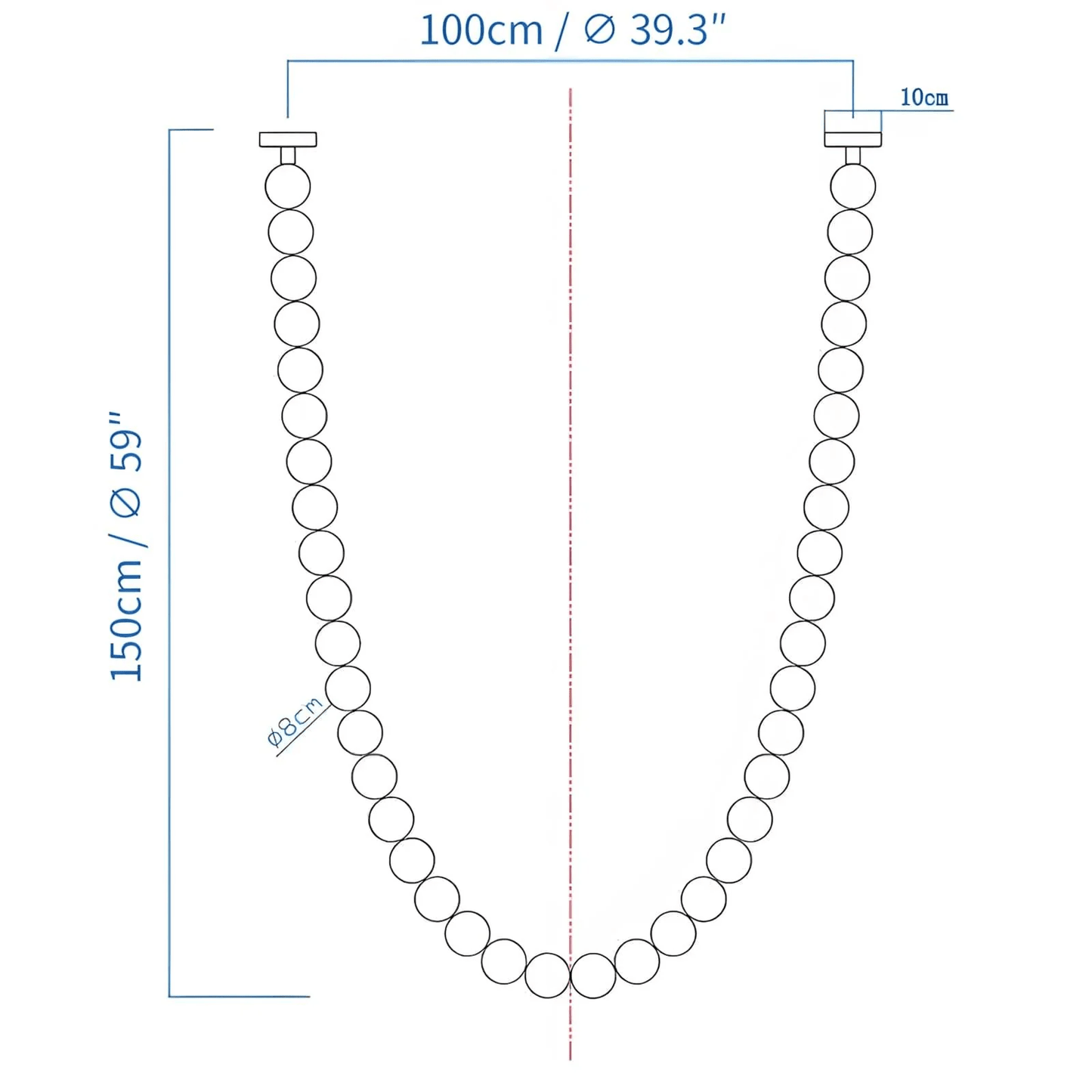 Halti Necklace Acrylic Chandelier - YIOSI