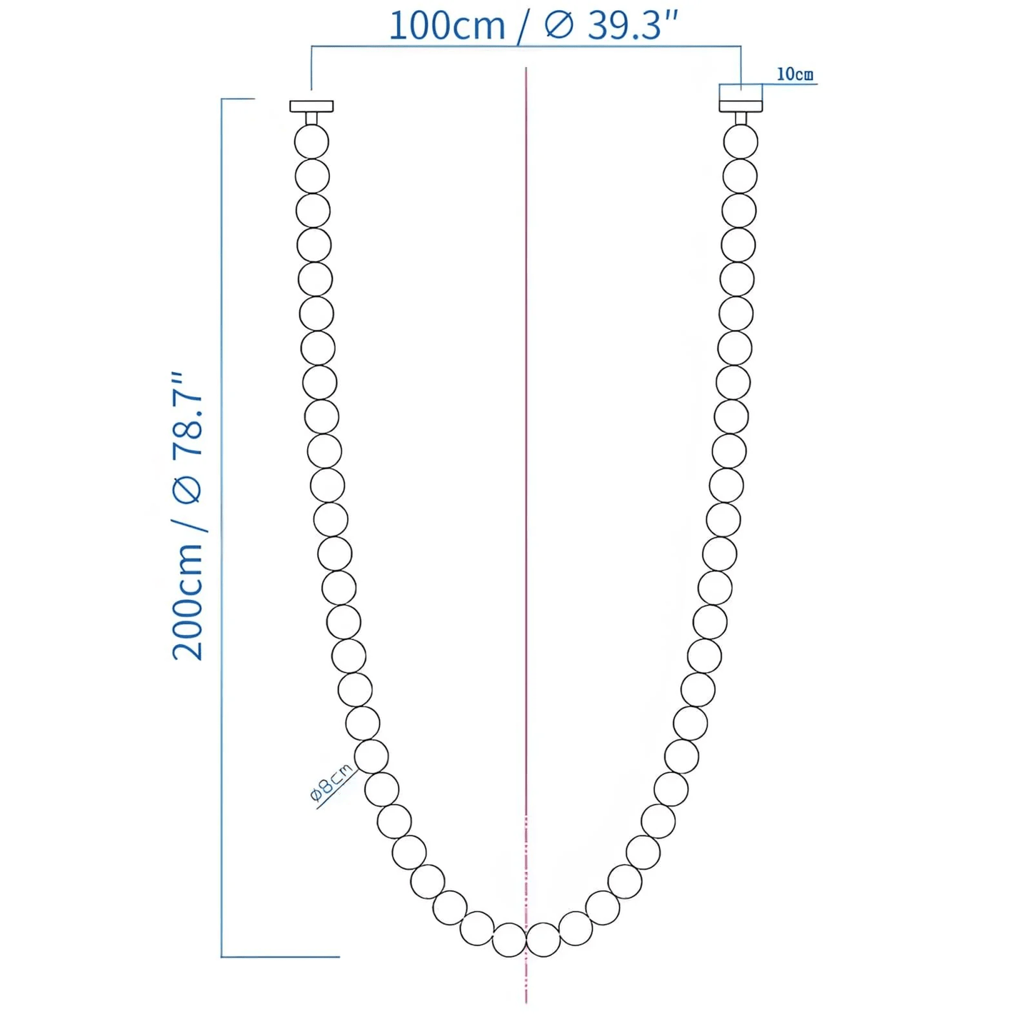 Halti Necklace Acrylic Chandelier - YIOSI