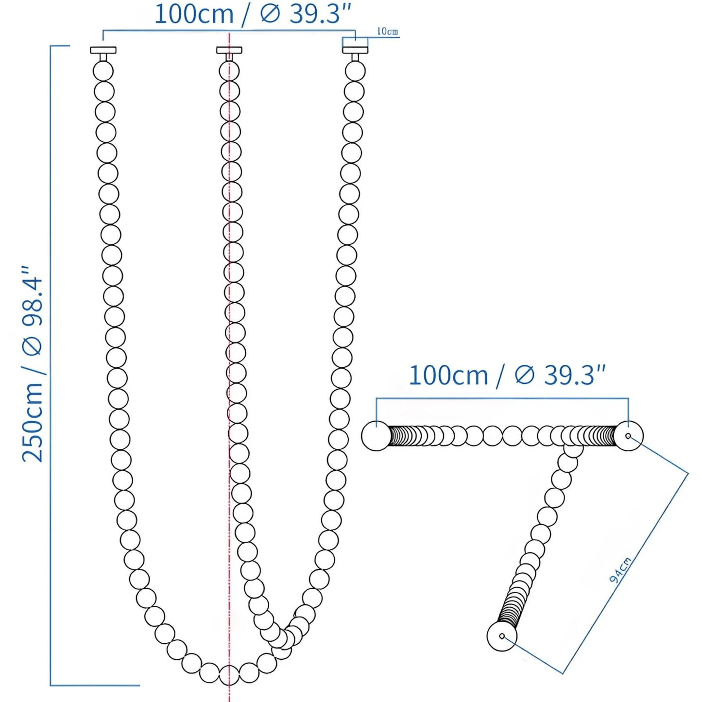 Halti Necklace Acrylic Chandelier - YIOSI