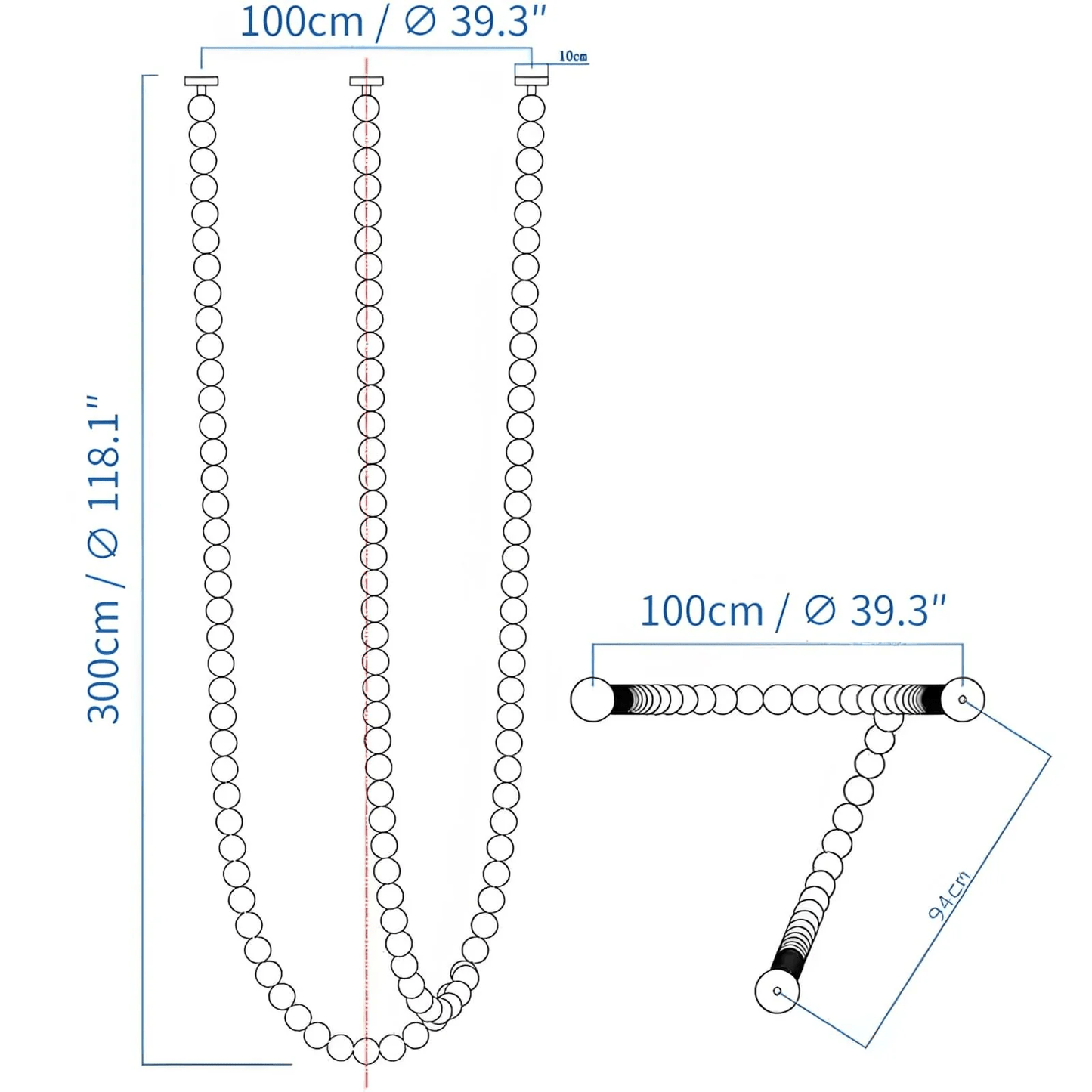 Halti Necklace Acrylic Chandelier - YIOSI