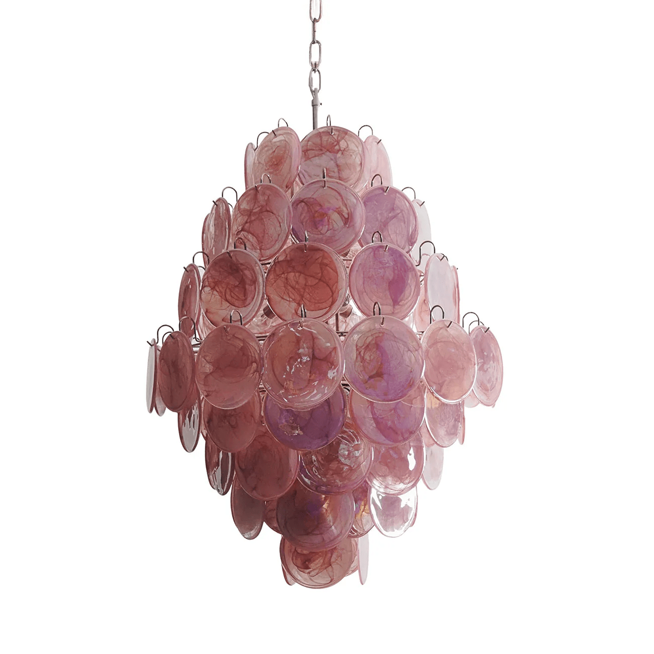 Rosa Murano Glass Chandelier - YIOSI