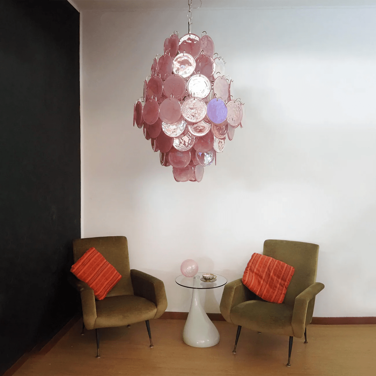 Rosa Murano Glass Chandelier - YIOSI