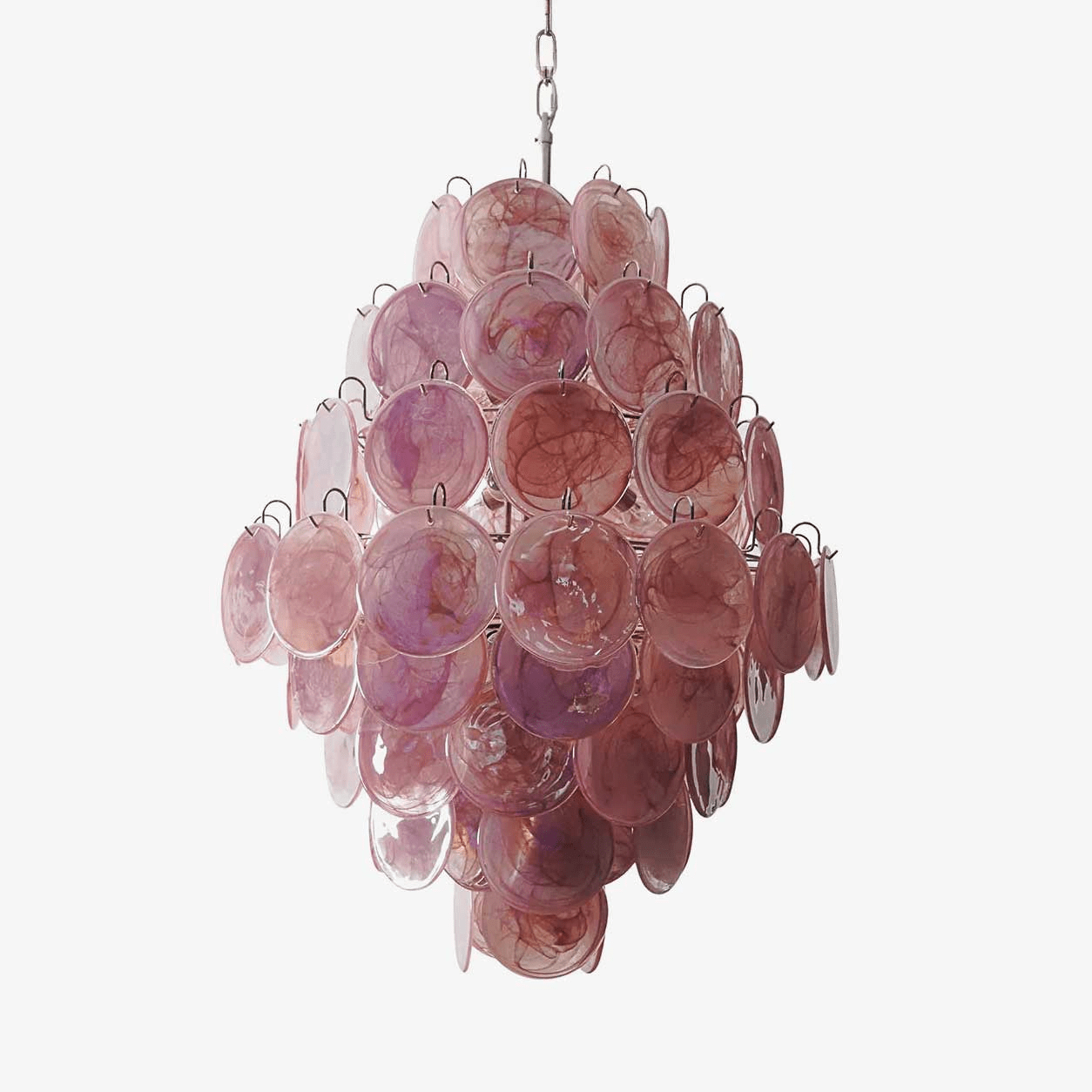 Rosa Murano Glass Chandelier - YIOSI