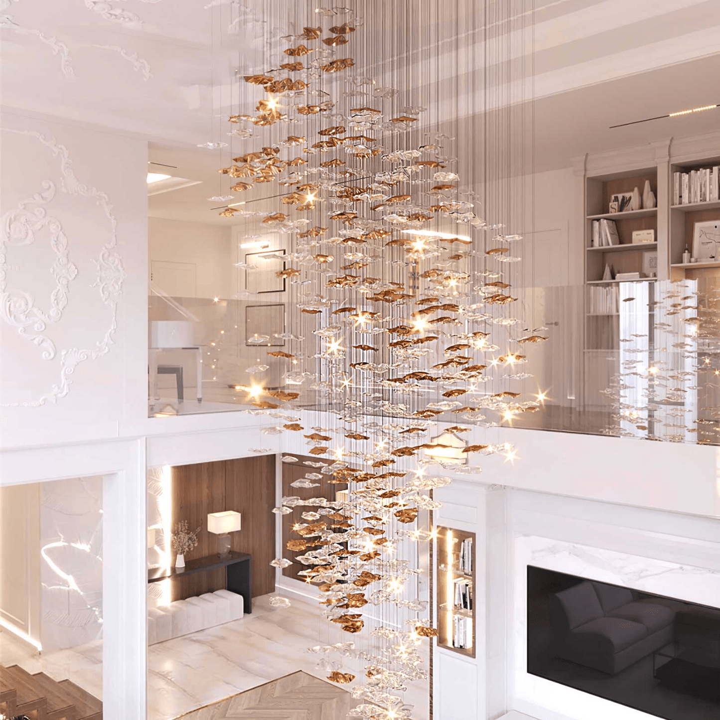 Tidal Art Glass Chandelier - YIOSI