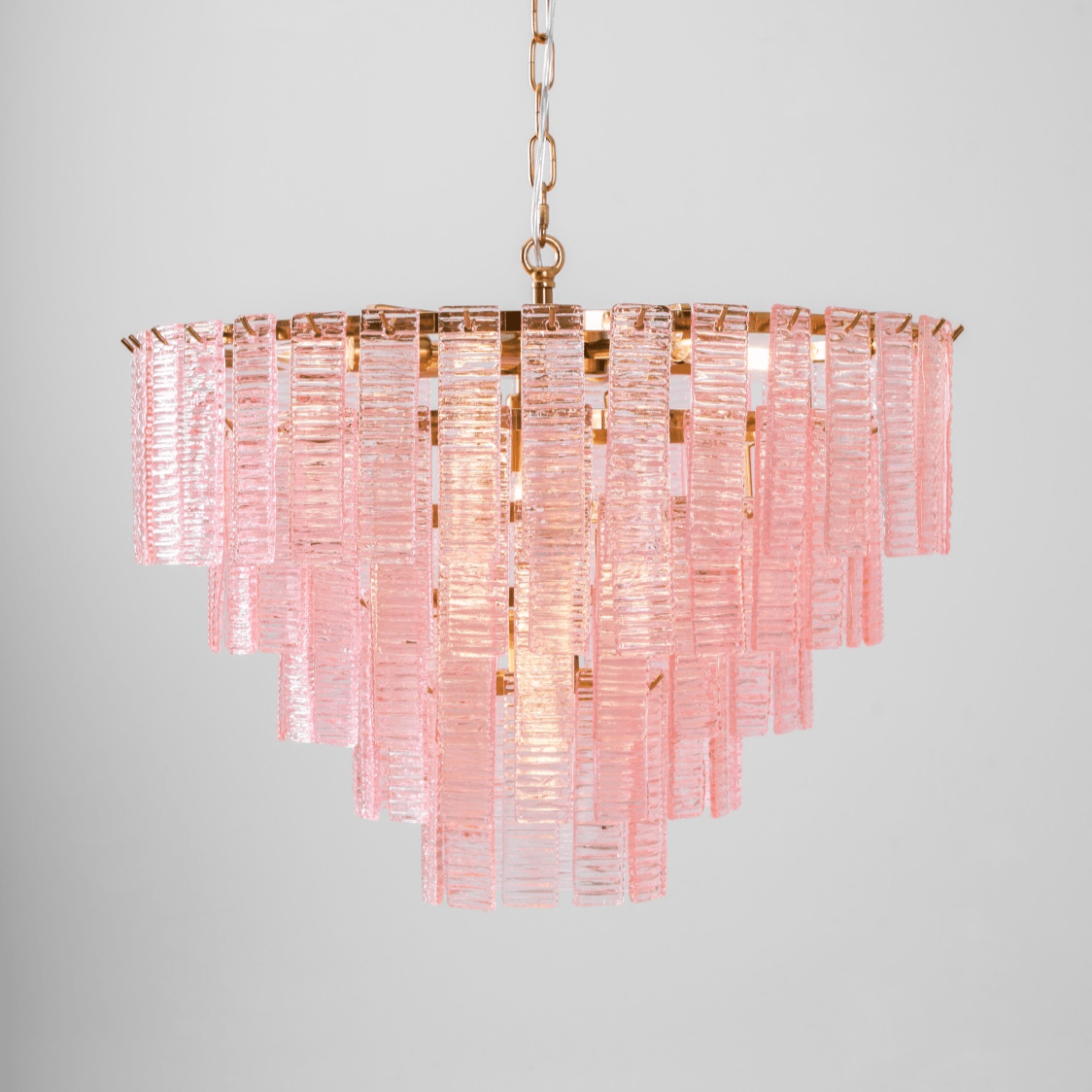 Opalora Pink Murano Chandelier - YIOSI